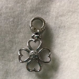 Steel clover charm